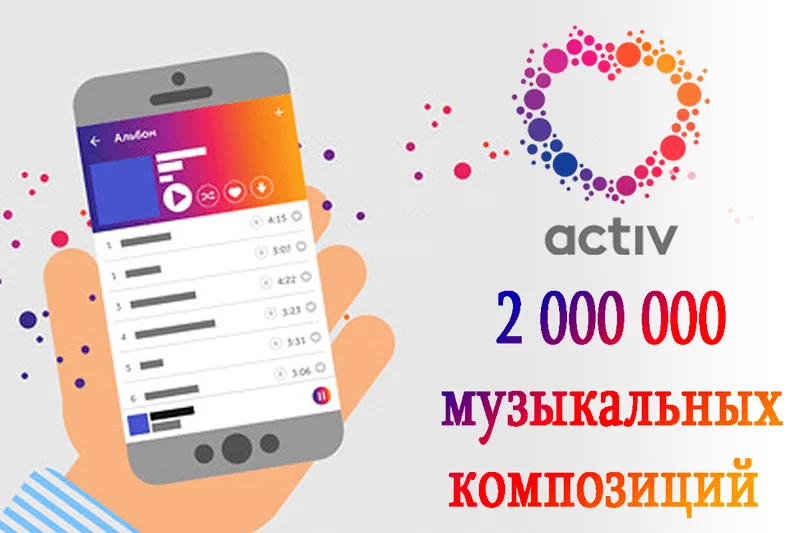 Изображение 1 для 2 миллиона музыкальных композиций от Activ