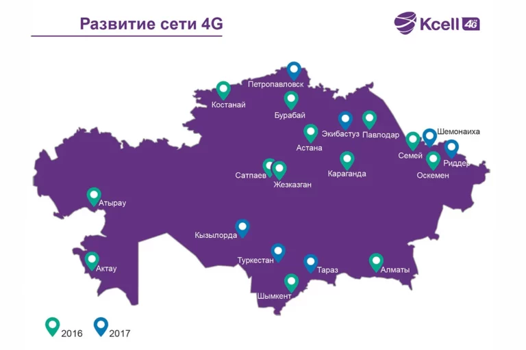 «Кселл» обеспечил покрытием 4G/LTE еще семь городов Казахстана - изображение 1
