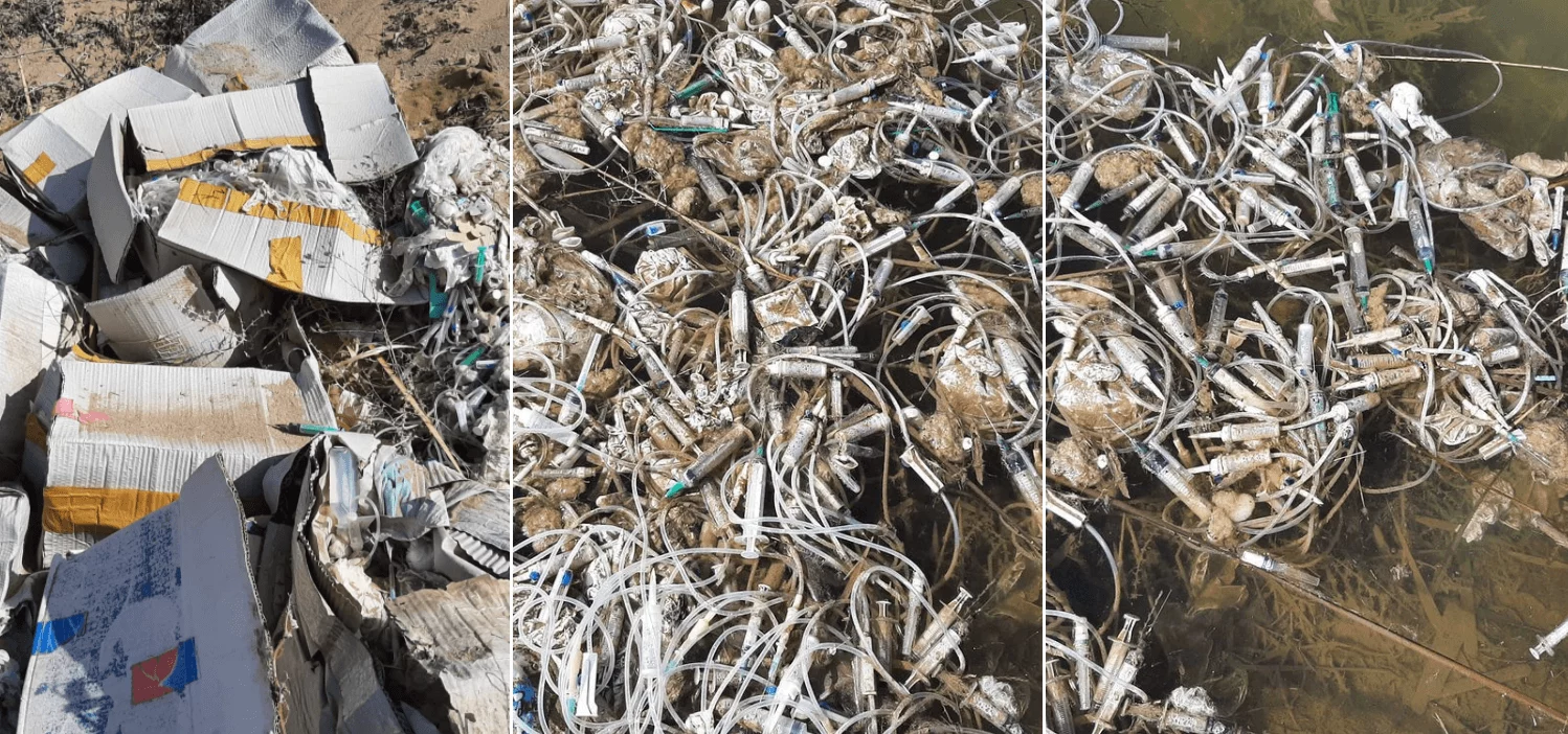 Изображение 1 для В Капшагае обнаружили свалку из медицинских отходов