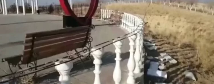 Изображение 1 для В Туркестанской области полиция ищет вандалов, разрушивших смотровую площадку за Т15 млн