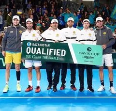 Изображение 1 для Сборная Казахстана по теннису вышла в финал Кубка Дэвиса