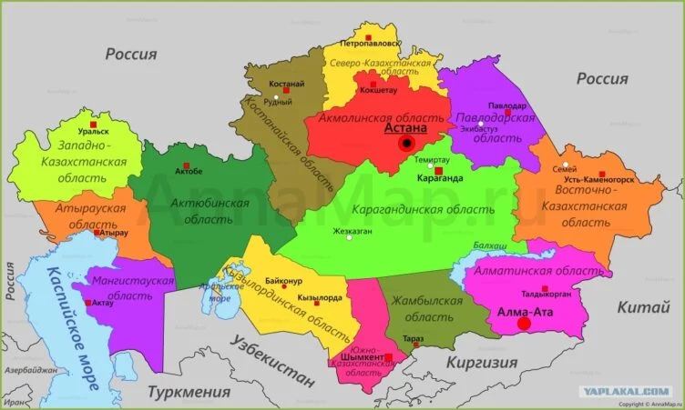 Изображение 1 для Три новые области появятся в Казахстане