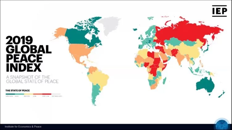 В рейтинге стран по индексу позитивного мира (Positive Peace Index, PPI) Казахстан в 2022 году занял 75-е место из 163, набрав 3,12 балла, сообщает Exclusive.kz со ссылкой на ranking.kz. - изображение 1