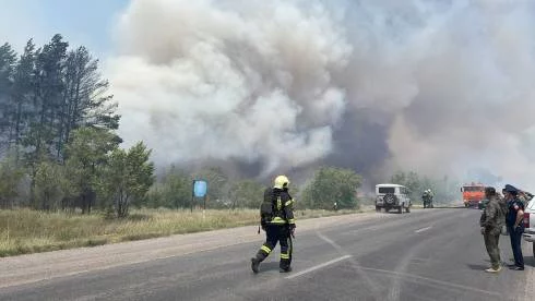 Дачные дома и хозпостройки пострадали во время пожара в Караганде - изображение 1