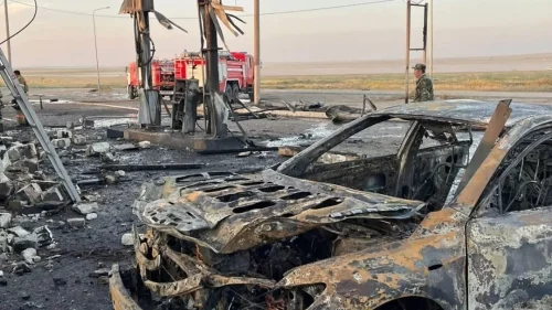 Взрыв уничтожил АЗС в Актюбинской области - изображение 1