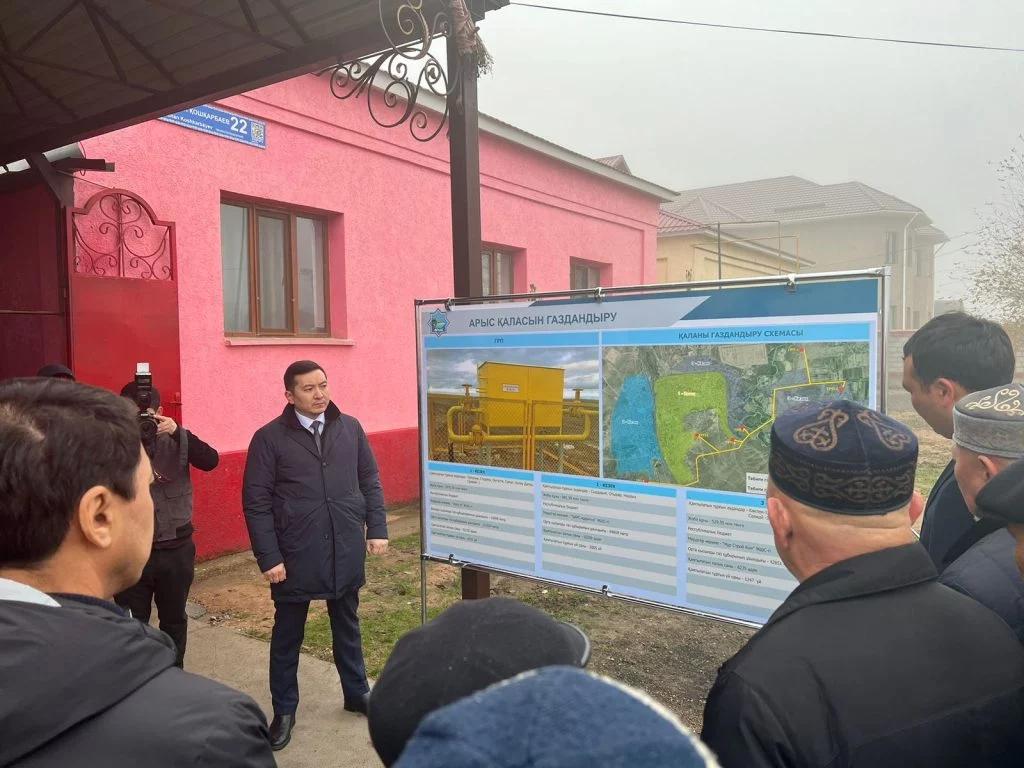 Изображение 1 для Арысь впервые подключили к природному газу
