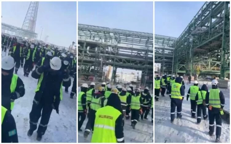 На Тенгизе работники компании»Сенимди Курылыс» потребовали повышения зарплаты - изображение 1