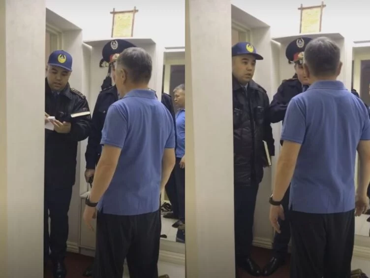 Полиция қызметкерлері Мұхтар Тайжанды үйінен алып кетті - изображение 1