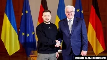 Зеленский в Берлине встретился с президентом и канцлером Германии - изображение 1