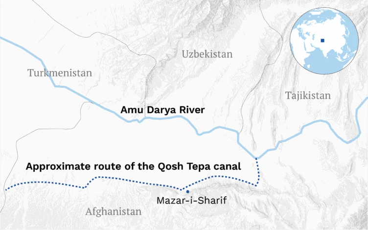 Satellite images indicate accident at canal under construction in Afghanistan - изображение 1