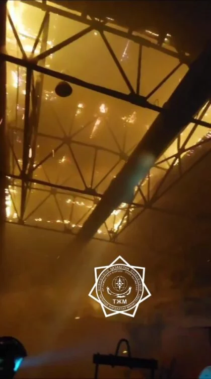 Крупный пожар произошел ночью на Карагандинском машиностроительном заводе имени Пархоменко - изображение 1