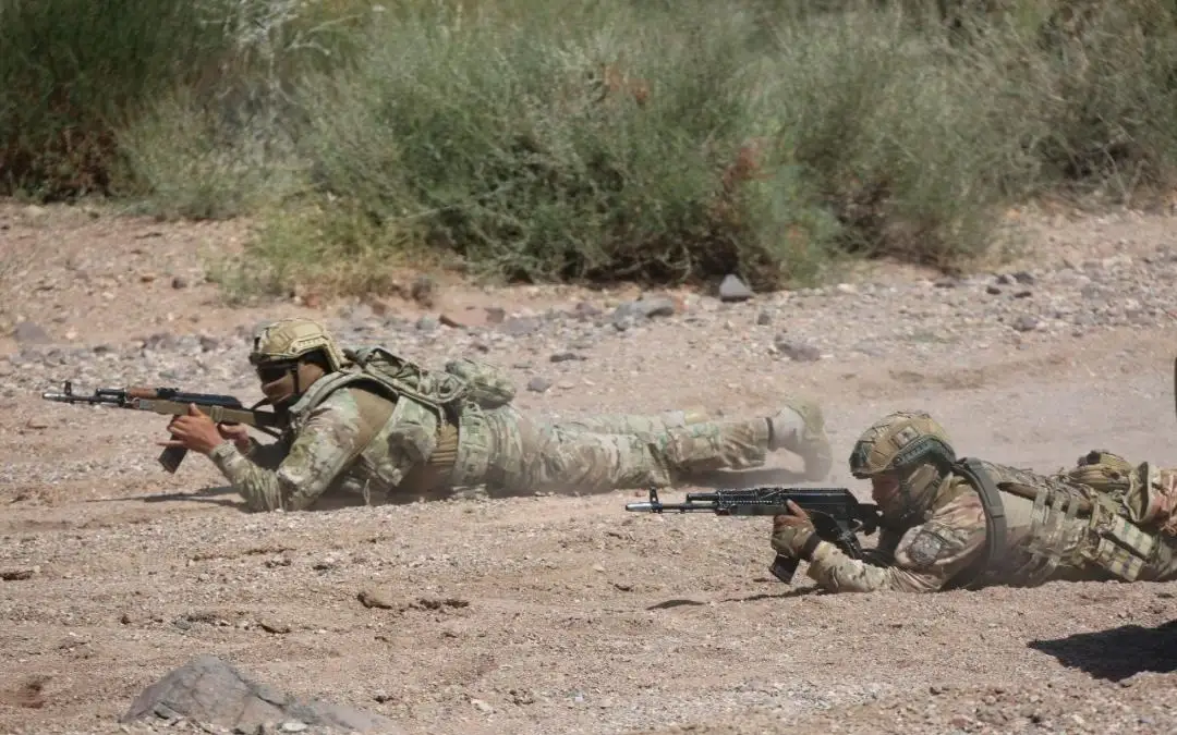 Военнослужащие Казахстана и Азербайджана провели активную фазу учения «Алтын кыран-2024» - изображение 1