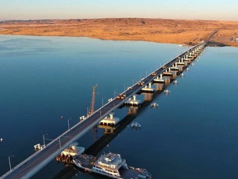 Самый длинный мост в Казахстане проверили на прочность - изображение 1