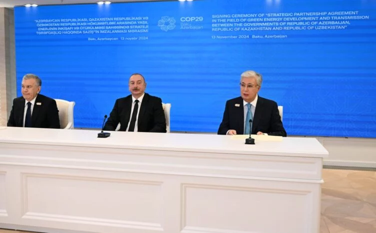 Президенты Казахстана, Азербайджана и Узбекистана подписали стратегическое соглашение об интеграции энергетических систем трех стран - изображение 1