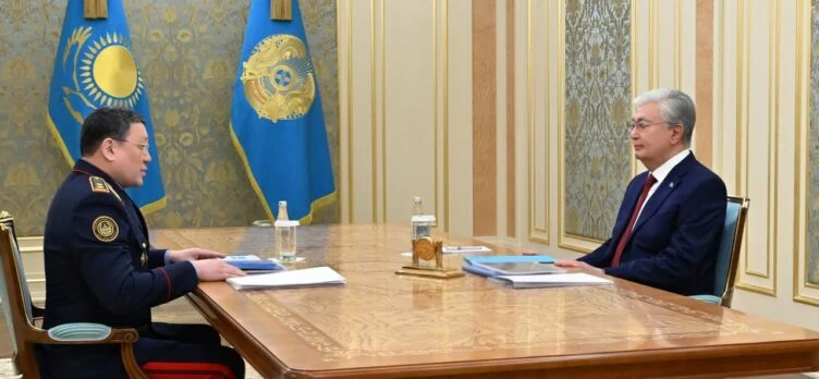 Глава государства принял министра внутренних дел Ержана Саденова - изображение 1