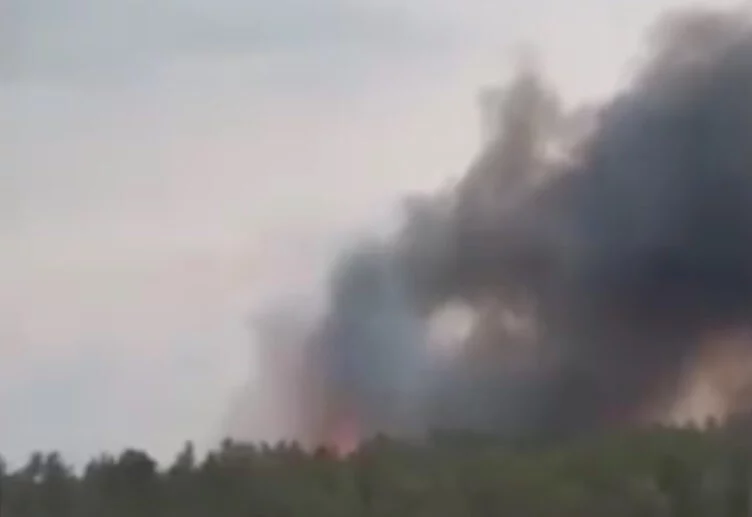 Изображение 1 для В области Абай снова вспыхнул крупный пожар