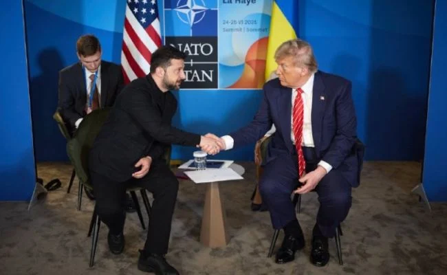 Зеленский сообщил о содержательной встрече с Трампом в кулуарах саммита НАТО - изображение 1