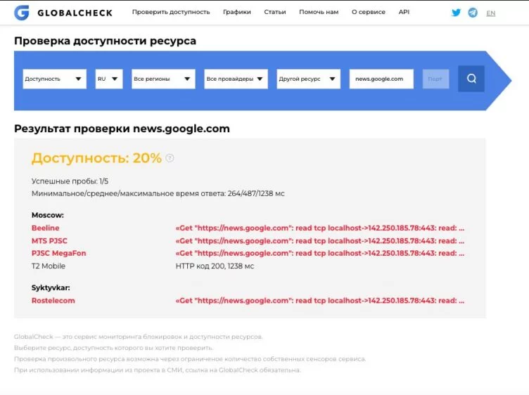 Изображение 1 для В России на фоне мятежа ЧВК «Вагнер» заблокировали агрегаторы новостей