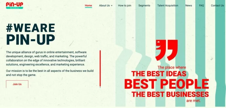 Изображение 1 для Создана экосистема для разработки и внедрения новых технологий PIN UP Global