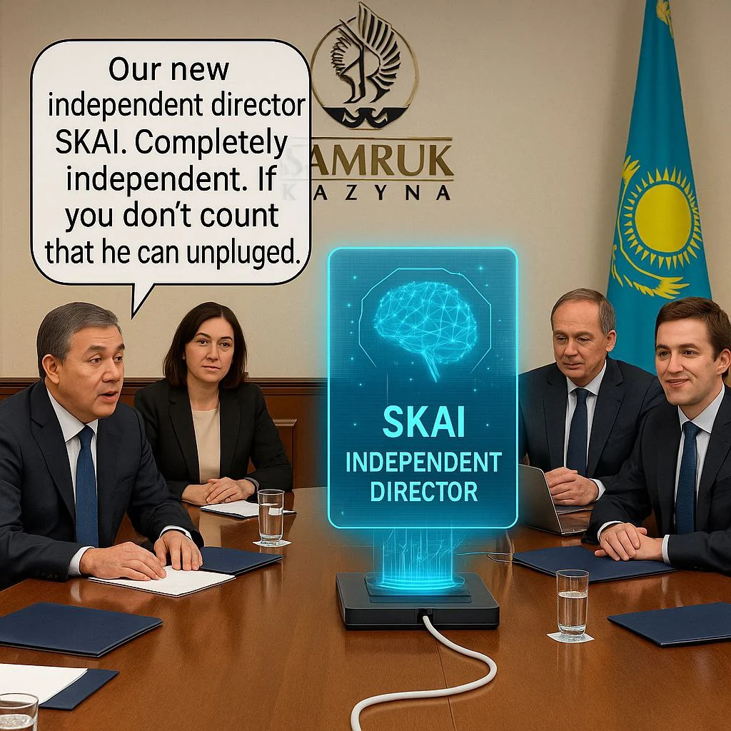 Изображение 1 для QAMS обратился к АРРФР с вопросами о рисках участия ИИ в совете директоров «Самрук-Қазына»