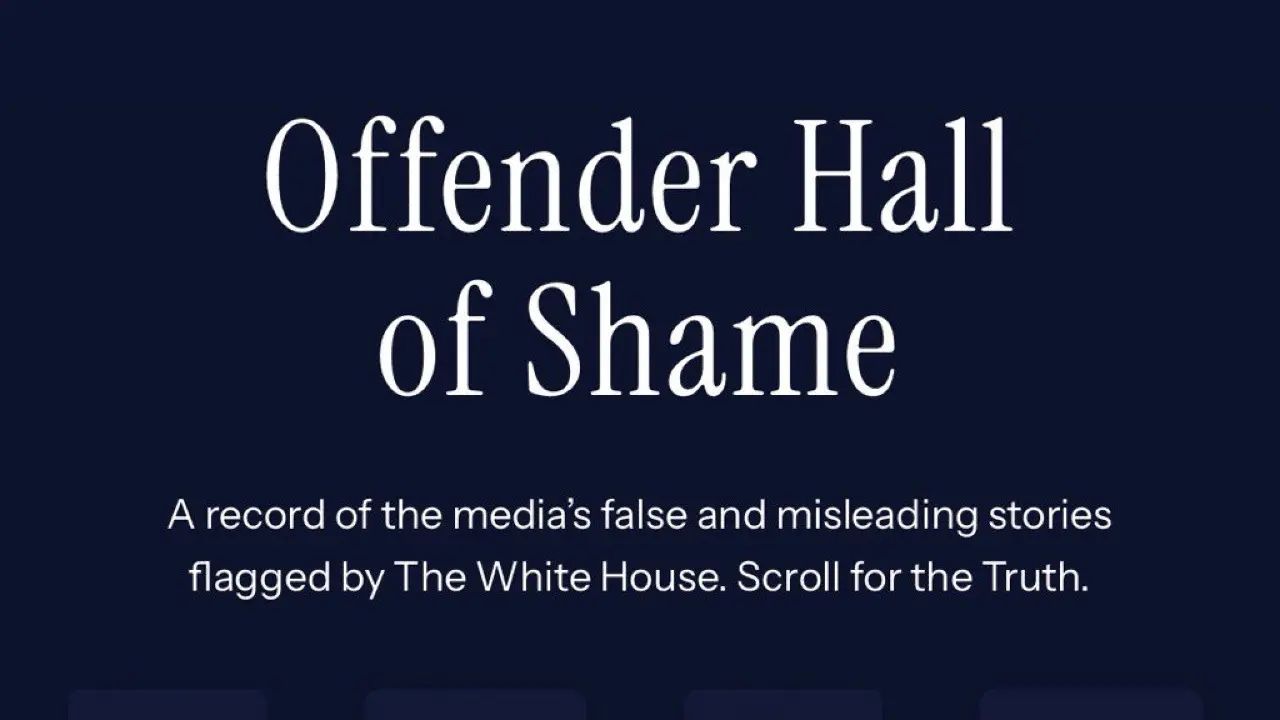 Изображение 1 для В Белом доме появилась "доска позора" для СМИ