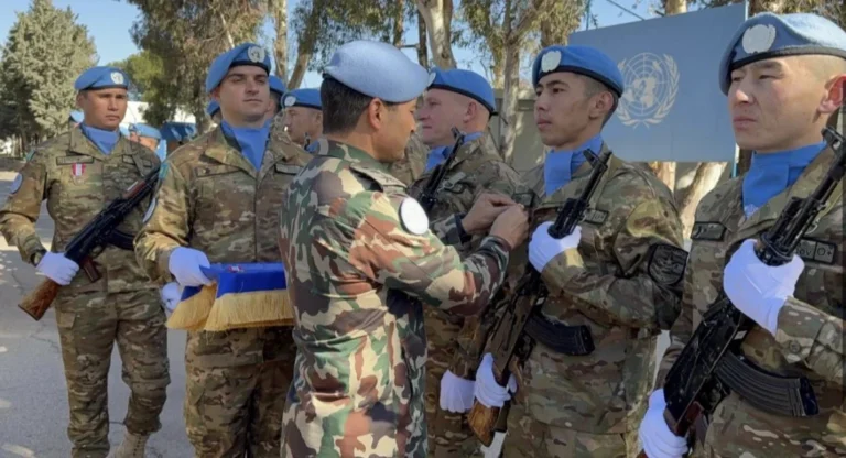 Казахстанские миротворцы на Голанских высотах получили медали ООН - изображение 1