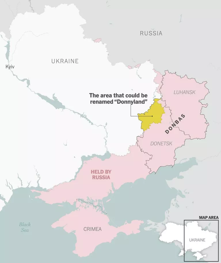 Изображение 2 для Киев предлагал переименовать часть Донбасса в «Донниленд»