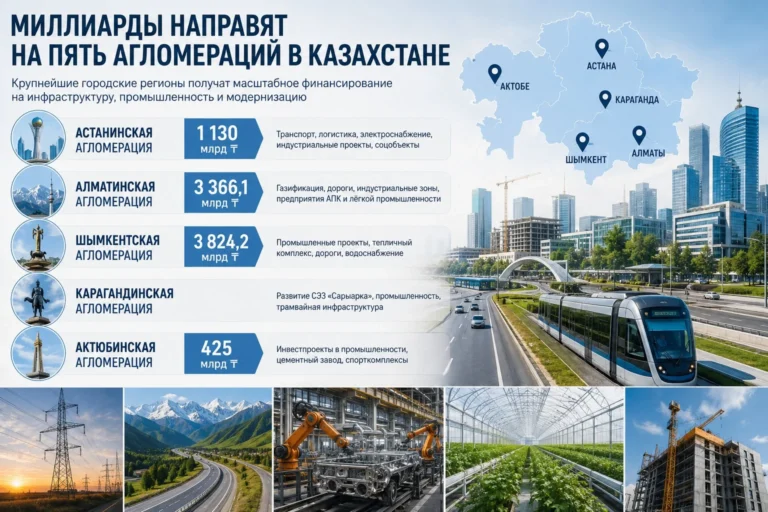 Пяти крупным городам Казахстана дали почти ₸9 трлн на развитие - изображение 1