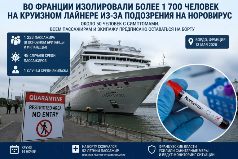 Франция заперла 1700 человек на лайнере после смерти туриста - изображение 1