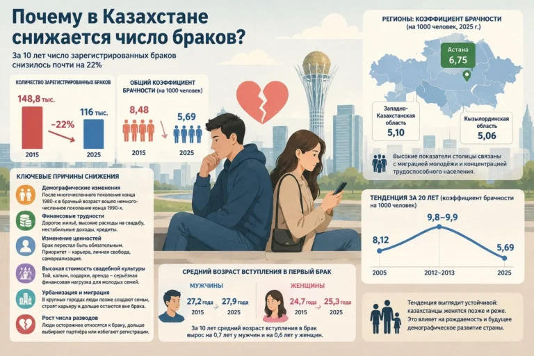 Почему в Казахстане снижается число браков? - изображение 1