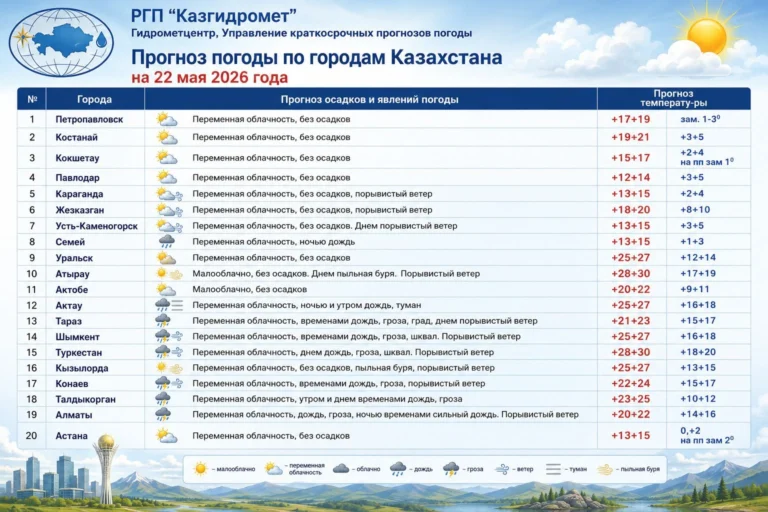 Дожди и грозы накроют юг Казахстана, на западе жара - изображение 1
