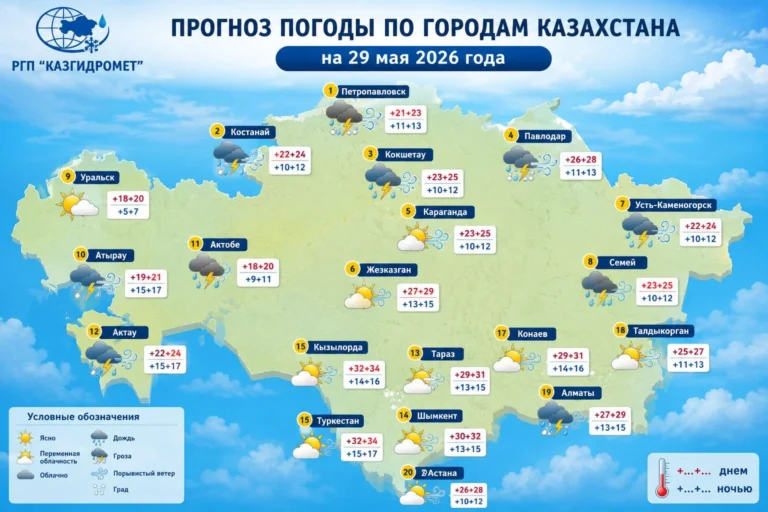 Север под дождями, юг под жарой: Казахстан 29 мая - изображение 1