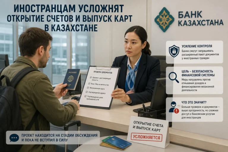 Иностранцам усложнят открытие счетов и выпуск карт в Казахстане - изображение 1