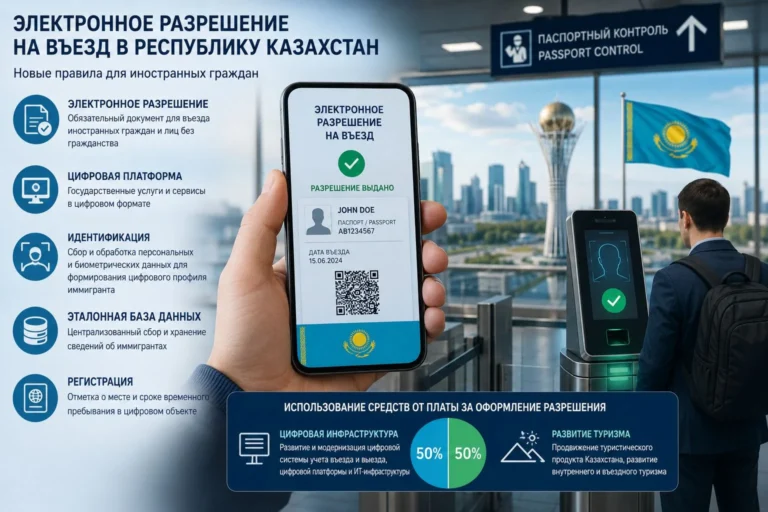 Казахстан введет платное электронное разрешение на въезд для иностранцев - изображение 1