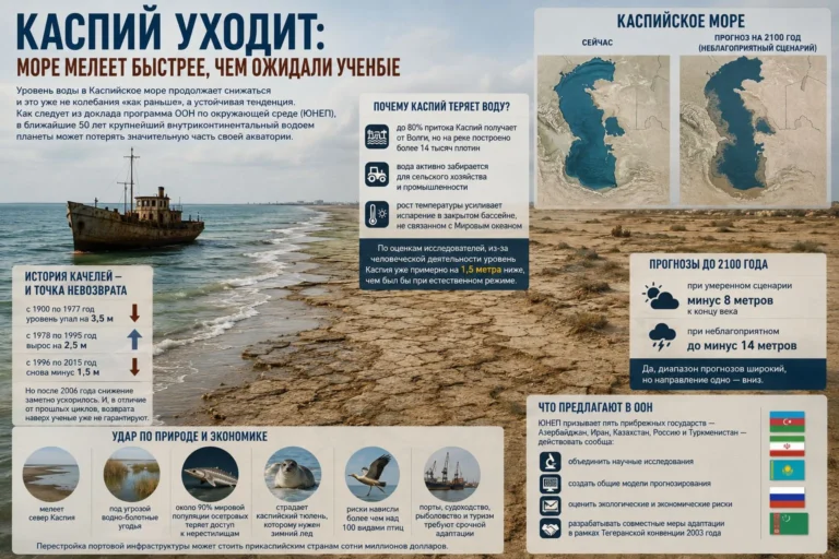 Каспий исчезает: крупнейший водоем планеты стремительно теряет воду - изображение 1