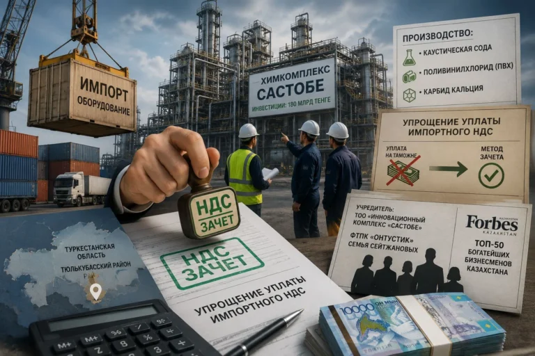 Компании бизнесменов из списка Forbes упростят уплату импортного НДС ради химкомплекса в Састобе - изображение 1