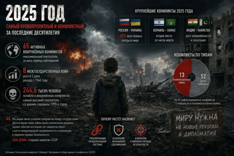 Рекорд со времён Второй мировой войны: 65 конфликтов и 244 тыс. погибших - изображение 1