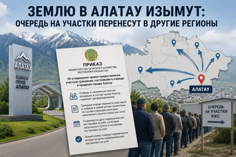 Землю в Алатау изымут: очередь на участки перенесут в другие регионы - изображение 1