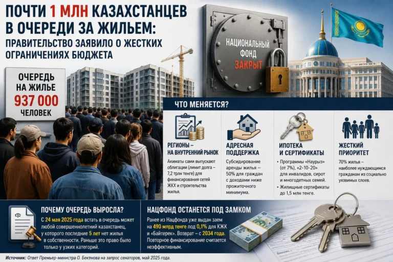 Правительство РК отказалось открывать Нацфонд для миллиона ждущих жильё - изображение 1