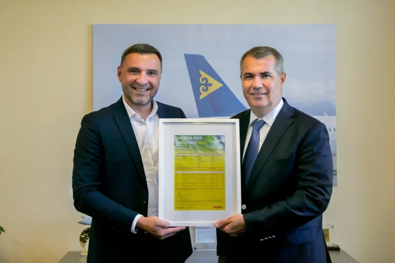 Air Astana первой в Казахстане получила экологический сертификат DHL - изображение 1