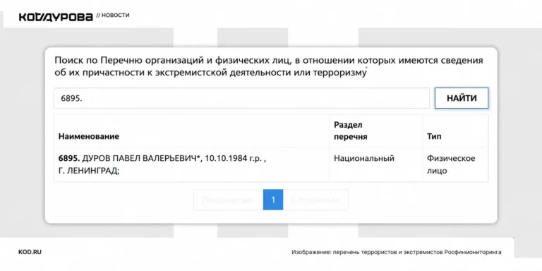 Павел Дуров попал в реестр террористов РФ - изображение 1