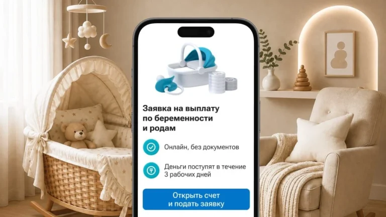 На Kaspi.kz теперь можно оформить выплаты по беременности и родам - изображение 1