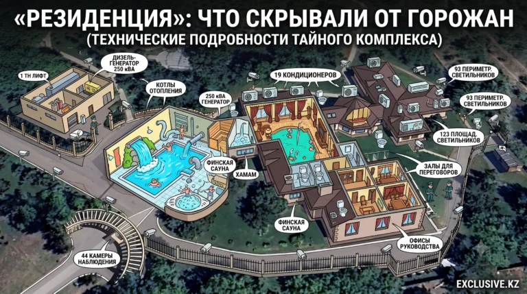 16 туалетов, 19 кондиционеров и 44 камеры нашли в экс-«резиденции Назарбаева» - изображение 1