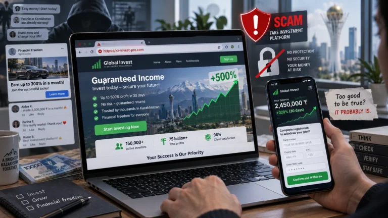 Фейковые инвестиционные платформы в РК маскируются под банки и используют ИИ - изображение 1