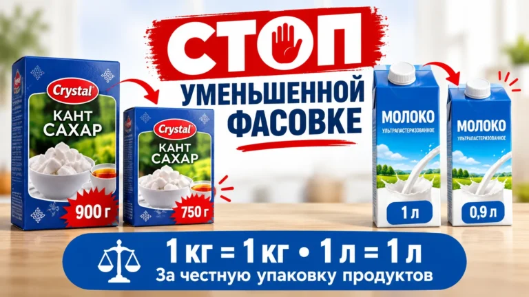 Петиция создана о запрете уменьшать вес продуктов при фасовке в Казахстане - изображение 1
