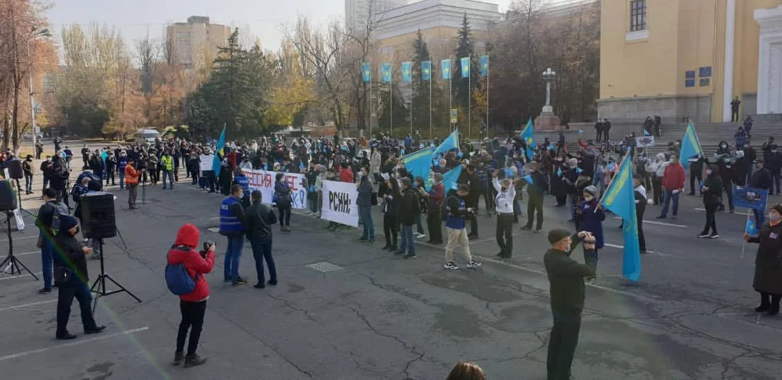 Изображение 9 для В Алматы состоялся митинг за политические реформы в стране и прекращение репрессий (видео)